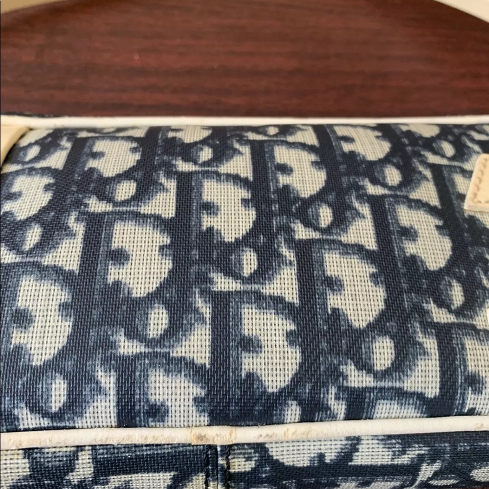 ❌SOLD❌ Christian Dior Diorissimo Trotter Pochette Navy Blue - Picture 4 of 13